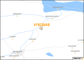 map of Vyazovka