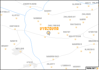 map of Vyazovna