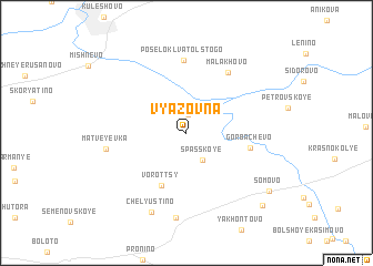 map of Vyazovna