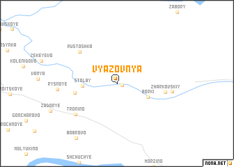 map of Vyazovnya