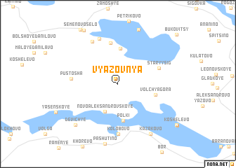 map of Vyazovnya