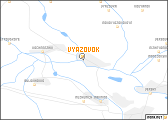 map of Vyazovok