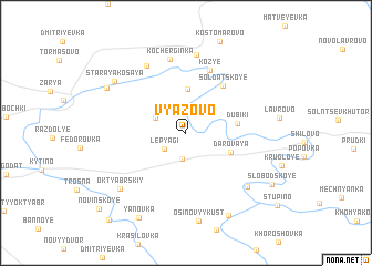 map of Vyazovo