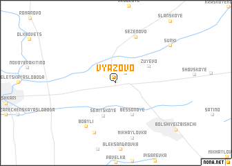 map of Vyazovo