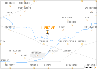 map of Vyazʼye