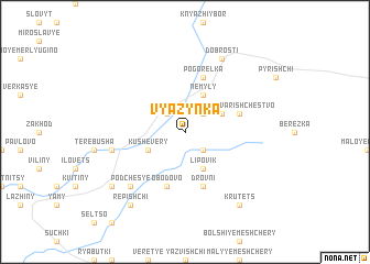 map of Vyazynka