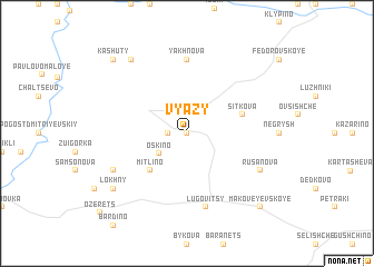 map of Vyazy