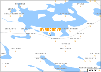 map of Vybornoye