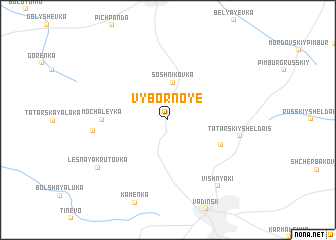 map of Vybornoye