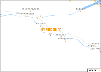 map of Vyborovo