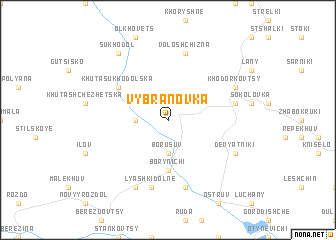 map of Vybranovka