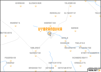 map of Vybranovka