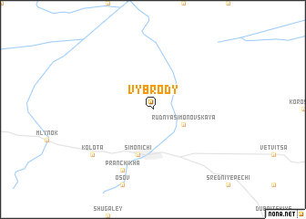 map of Vybrody