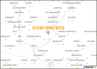 map of Výčapy-Opatovce