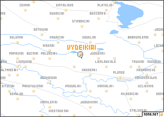 map of Vydeikiai