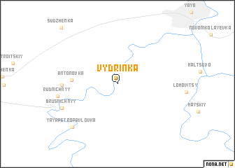 map of Vydrinka