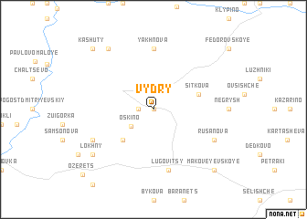 map of Vydry