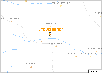 map of Vydvizhenka