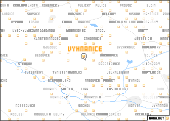 map of Vyhnanice