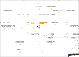 map of Vykhodnyy