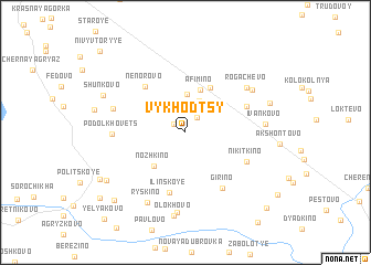 map of Vykhodtsy