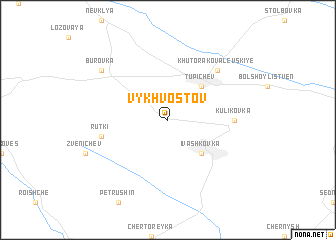 map of Vykhvostov