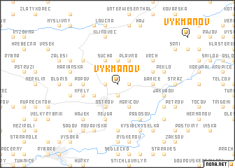 map of Vykmanov