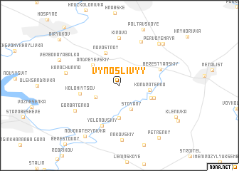 map of Vynoslivyy