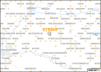 map of Výrava