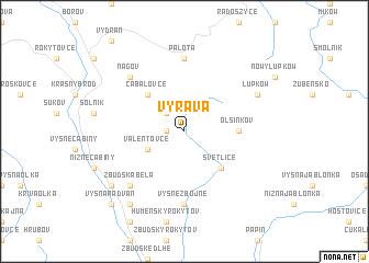 map of Výrava