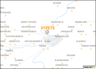 map of Vyrets