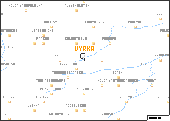 map of Vyrka