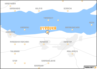 map of Vyrovka