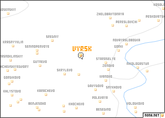 map of Vyrsk