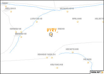 map of Vyry