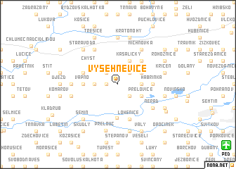 map of Vyšehněvice