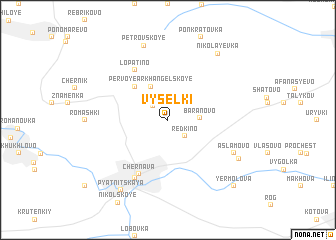 map of Vyselki