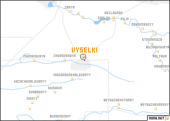 map of Vyselki