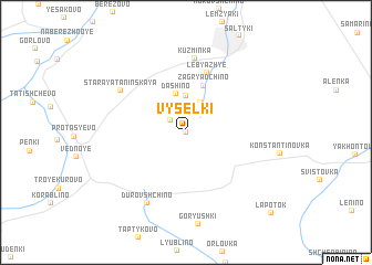 map of Vyselki