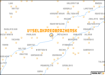 map of Vyselok Preobrazhensk