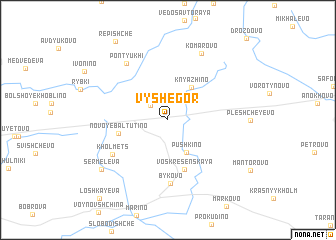 map of Vyshegor