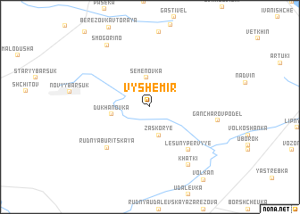 map of Vyshemir