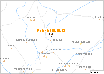 map of Vyshetalovka