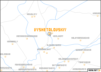 map of Vyshetalovskiy