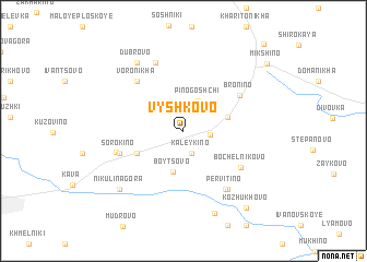 map of Vyshkovo