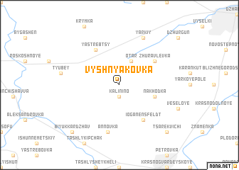 map of Vyshnyakovka