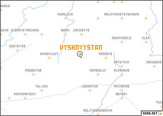 map of Vyshnyy Stan