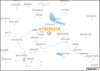 map of Vyskodnya