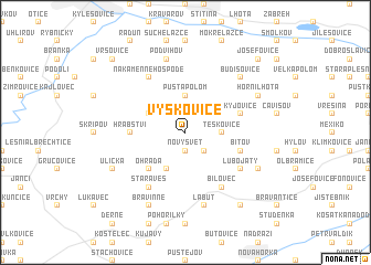 map of Výškovice