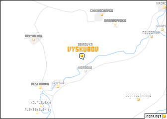 map of Vyskubov